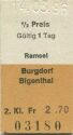 Ramsel Burgdorf Bigenthal - Fahrkarte 1996