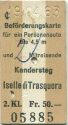 Kandersteg Iselle di Trasquera - Beförderungskarte für ein Personenauto