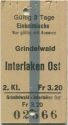 Grindelwald Interlaken Ost - Fahrkarte