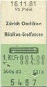 Zürich Oerlikon - Nänikon-Greifensee - Fahrkarte