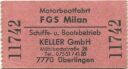 Motorbootfahrt - FGS Milan - Schiffs- und Bootsbetrieb Keller GmbH Überlingen - Fahrschein