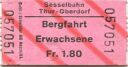 Sesselbahn Thur-Oberdorf - Bergfahrt Erwachsene - Fahrschein