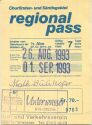 Churfirsten- und Säntisgebiet - Regionalpass - Fahrkarte