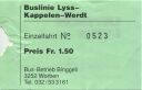 Buslinie Lyss Kappelen Werdt - Einzelfahrt - Fahrschein