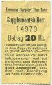 Emmental-Burgdorf-Thun-Bahn (EBT) - Supplementsbillet