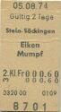 Stein-Säckingen Eiken Mumpf - Fahrkarte