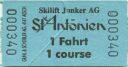 Skilift Junker AG - St. Antönien - Fahrkarte
