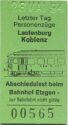 Letzter Tag Personenzüge Laufenburg Koblenz