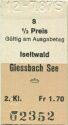 Iseltwald Giessbach See - Fahrkarte