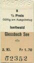 Iseltwald Giessbach See - Fahrkarte