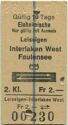 Einheimische nur mit Ausweis - Leissigen Interlaken West Faulensee und zurück - Fahrkarte