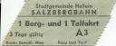 Salzbergbahn - Stadtgemeinde Hallein - Fahrschein