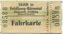 Feldberg (Schwarzwald) - Skilift in Feldberg-Bärental - Fahrkarte