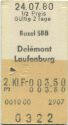 Basel Delemont Laufenburg  - Fahrkarte