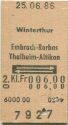 Winterthur Embrach-Rorbas Thalheim-Altikon und zurück - Fahrkarte