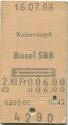 Kaiseraugst Basel SBB und zurück - Fahrkarte