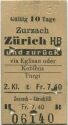 Zurzach Zürich HB und zurück via Eglisau oder Koblenz Turgi - Fahrkarte