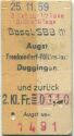 Basel SBB Augst Frenkendorf-Füllinsdorf Duggingen und zurück - Fahrkarte
