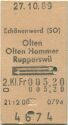 Schönenwerd (SO) Olten Olten Hammer Rupperswil und zurück - Fahrkarte