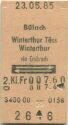 Bülach Winterthur Töss Winterthur via Embrach und zurück - Fahrkarte
