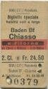 SBB/CIT/Popularis - Biglietto spegiale - Baden Bf Chiasso