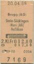 Brugg (AG) Stein-Säckingen Muri (AG) Dulliken und zurück - Fahrkarte