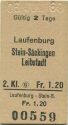 Laufenburg Stein-Säckingen Leibstadt - Fahrkarte
