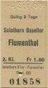 Solothurn Baseltor Flumenthal - Fahrkarte