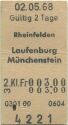 Rheinfelden Laufenburg Münchenstein - Fahrkarte