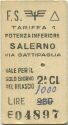 Potenza Inferiore Salerno via Battipaglia - Fahrkarte