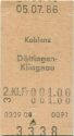 Koblenz Döttingen-Klingnau - Fahrkarte