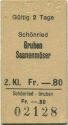 Schönried Gruben Saanenmöser - Fahrkarte