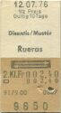 Disentis / Muster Rueras und zurück - Fahrkarte