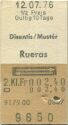 Disentis / Muster Rueras und zurück - Fahrkarte