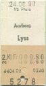 Aarberg Lyss - Fahrkarte