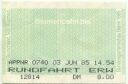 Bundesgartenschau Berlin 1985 - Blumenbahn Rundfahrt - Fahrschein