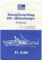 BLS - Thunersee - DS Blümlisalp - Dampfzuschlag