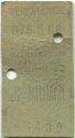 Metropolitain Militaire - 2me Cle - Billet Fahrkarte