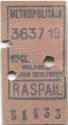 Metropolitain - Raspail - 1re Classe - Billet Fahrkarte