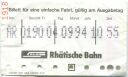RhB - Rhätische Bahn - Billett für eine einfache Fahrt