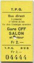 TPG Geneve - Bus direkt - Gare CFF SALON et retour - Fahrkarte