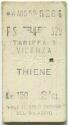 Biglietto - nza Thiene - Fahrkarte Lire 150 1959