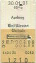 Aarberg Biel/Bienne Galmiz retour - Fahrkarte