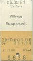 Wildegg Rupperswil einfach - Fahrkarte