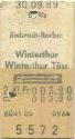 Embrach-Rorbas Winterthur Winterthur Töss retour - Fahrkarte