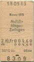 Basel SBB Möhlin Itingen Zwingen einfach - Fahrkarte