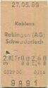 Koblenz Rekingen (AG) Schwaderloch einfach - Fahrkarte