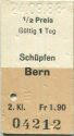 Schüpfen Bern einfach - Fahrkarte