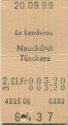 Le Landeron Neuchatel Tüscherz einfach - Fahrkarte