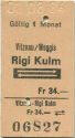 Vitznau/Weggis Rigi Kulm retour - Fahrkarte
